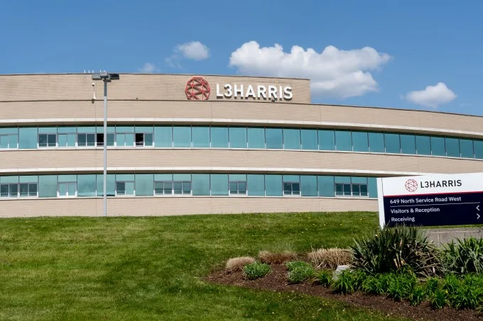 <span class="wp-element-caption__text">the L3Harris building in Burlington, Canada</span><span class="wp-block-image__credits"><strong>Image Credits:</strong>JHVEPhoto / Getty Images</span>