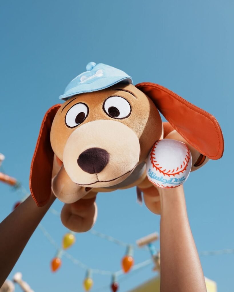 Baseball-Inspired Slinky Dog Merchandise at Hong Kong Disneyland