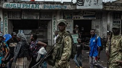 An M23 rebel soldier in Goma, Democratic Republic of Congo.