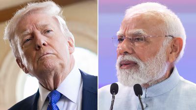 US President Donald Trump and Prime Minister Narendra Modi. United States announced the India-US trade deal that lowers tariffs to 18%. (File photos)