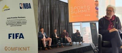 John Tsang, former Hong Kong SAR Financial Secretary, introduced the patented disruptive innovation for functional sports apparel of Hong Kong SAR health-tech startup Comfiknit at the MIT Sports Summit, hosted by his alma mater, MIT, in the US.
