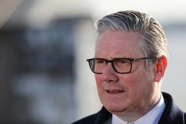Britain's Prime Minister Keir Starmer speaks to the media at the port in Helsinki, Finland, Thursday, March 26, 2026
