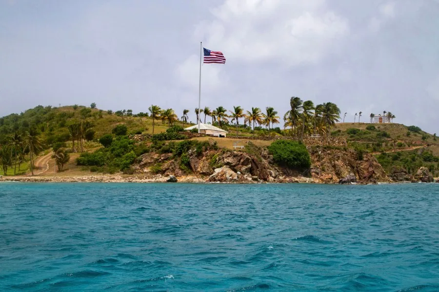 FILE -This Tuesday, July 9, 2019 photo shows a view of Little St. James Island, in the U. S. Virgin Islands, a property owned by Jeffrey Epstein. The Associated Press has obtained more than 4,000 pages of documents related to Jeffrey Epstein’s jail suicide from the federal Bureau of Prisons under the Freedom of Information Act. (AP Photo/Gianfranco Gaglione, mFile)