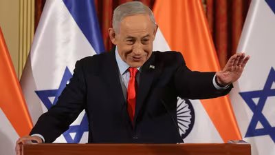 Israel Prime Minister Benjamin Netanyahu is believed to have left the country. (via REUTERS)