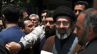 Mojtaba Khamenei, the son of slain Iranian Supreme Leader Ayatollah Ali Khamenei, at an event in Tehran. (AP File Photo)