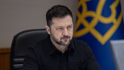 Zelensky said he had seen the data but provided no further details. (AFP)