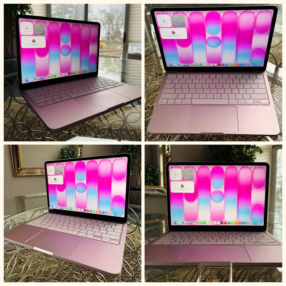 A blushy pink is one of the MacBook Neo colour options.