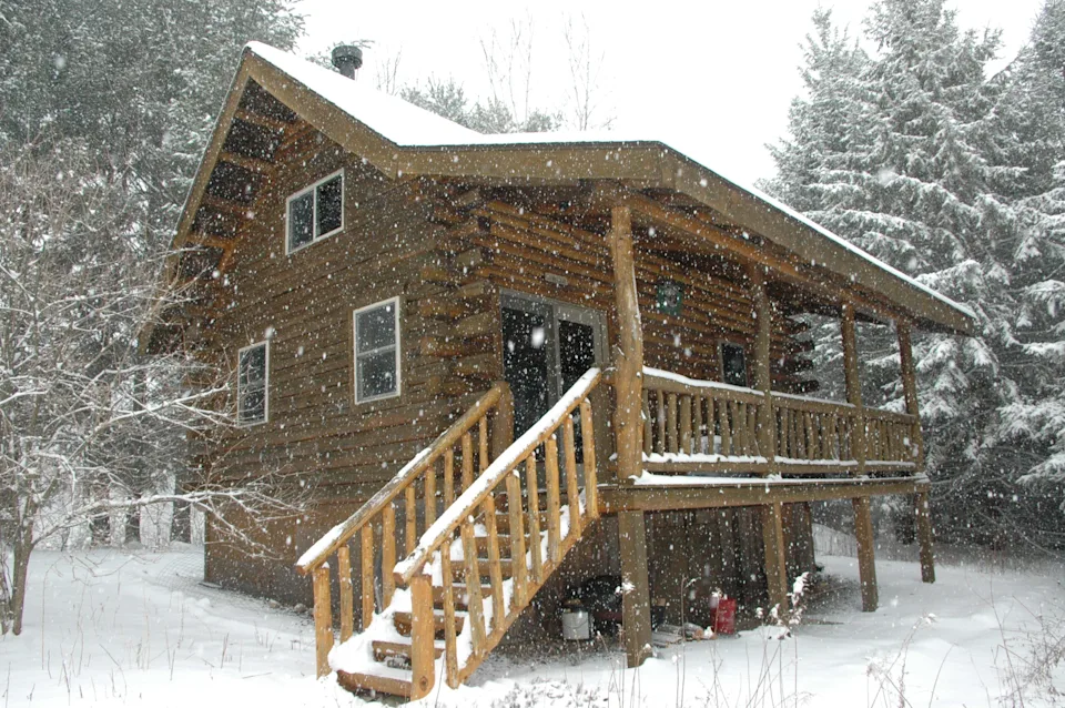 Tim and Linda Eisele's log cabin