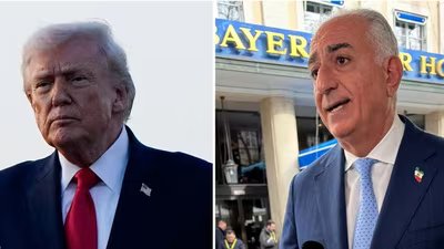 Donald Trump spoke about Reza Pahlavi amid the ongoing conflict. (Reuters)