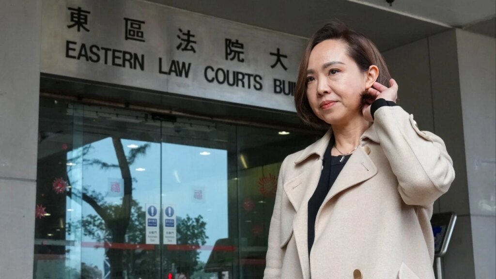 Hong Kong lawmaker Judy Chan fined HK$2,000 for driving against traffic