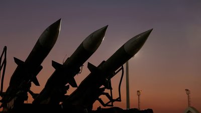 Iranian missiles are displayed at the Islamic Revolutionary Guard Corps (IRGC) Aerospace Force Museum in Tehran, Iran, November 12, 2025. (REUTERS)