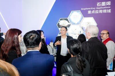 Photo shows the delegation of 2026 Global South Financiers Forum visiting the National Graphene Innovation Center in Ningbo, east China's Zhejiang Province.