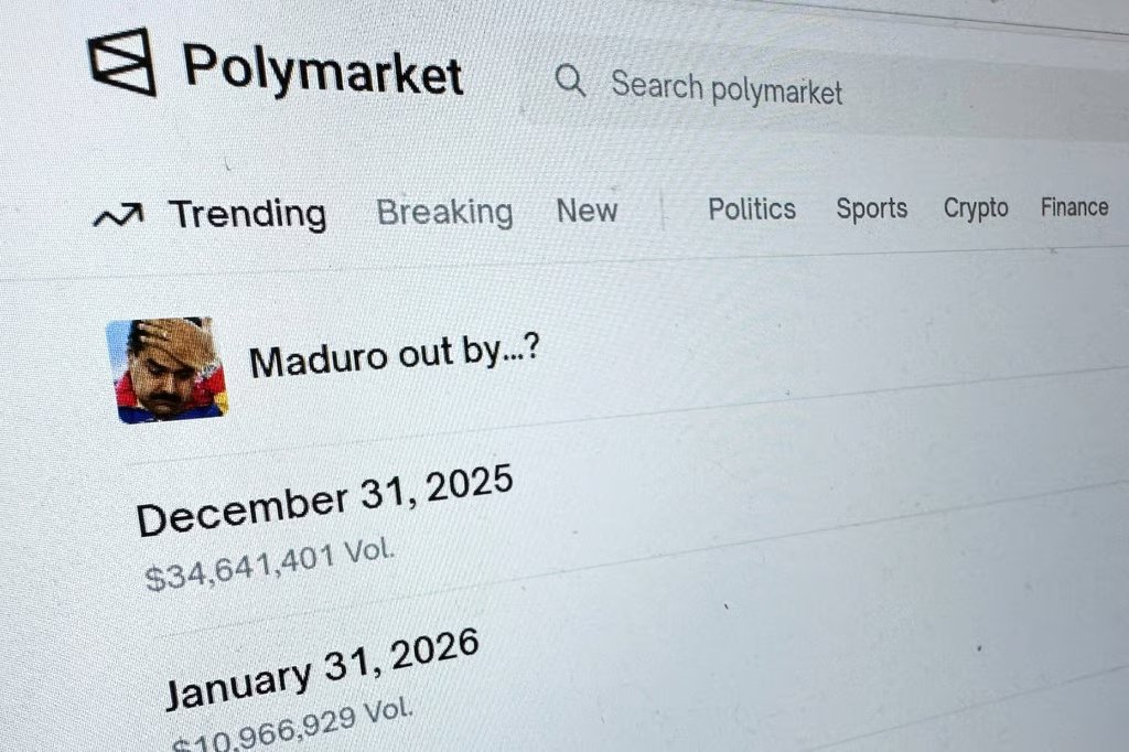 Prediction market platforms in the US, like Polymarket, allow customers to bet on binary outcomes of future events and overlap with sports betting. Photo: AP