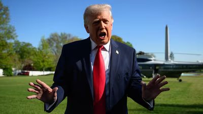 Donald Trump reiterated his claim that the US has defeated Iran's navy, air force, radar systems and killed its leaders. (AFP)