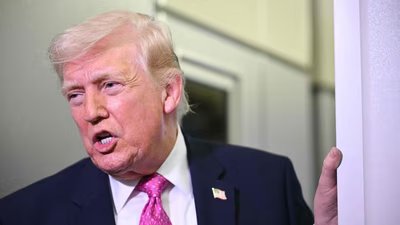 Trump said he had replied that he would consider a ceasefire if the Strait of Hormuz was “open, free and clear.” (AFP)