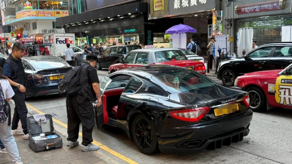 Hong Kong police intercept Maserati, arrest 2 over suspected money laundering