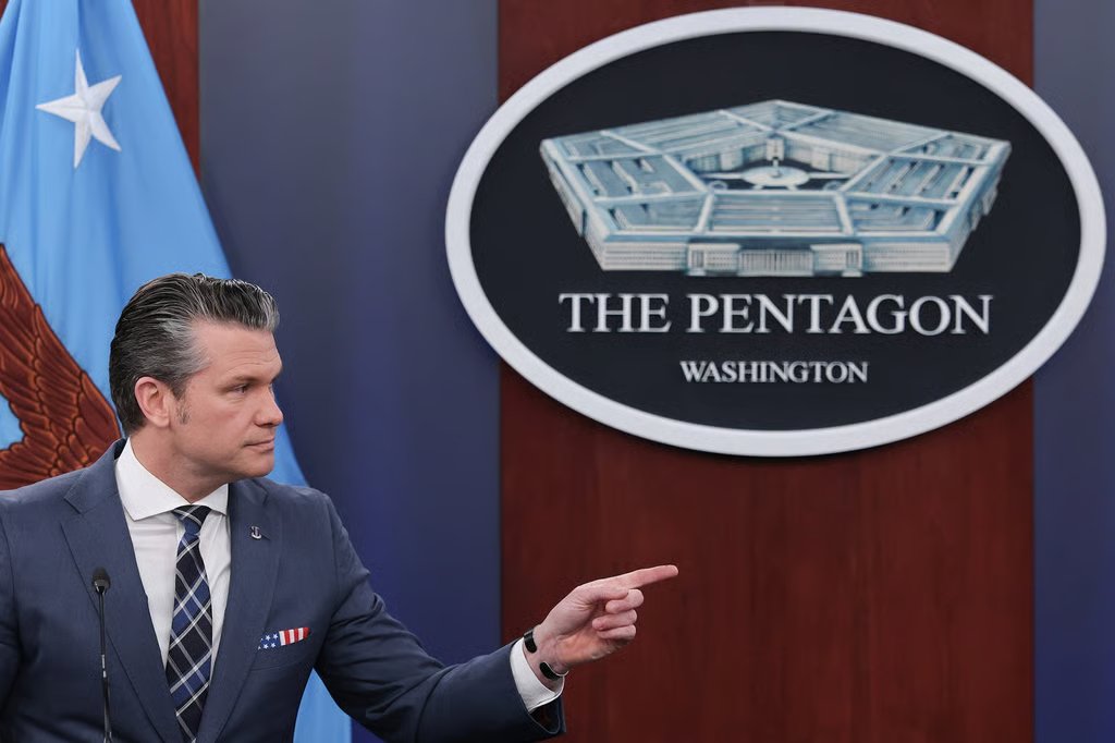 US Secretary of War Pete Hegseth provides updates on military operations in Iran during a press briefing at the Pentagon on March 19, in Arlington, Virginia. Photo: Getty Images / TNS