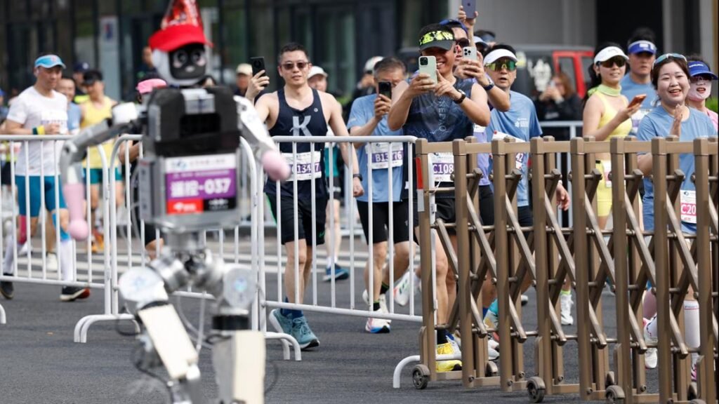 Winner of half-marathon race for robots finishes with faster time than human record