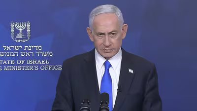 Prime Minister Netanyahu went to an IDF outpost near the border, (Screengrab/X/@netanyahu)