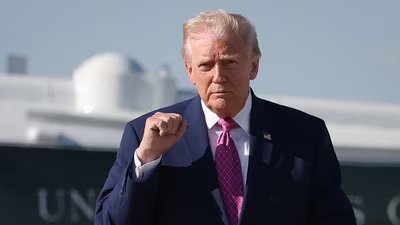 US President Donald Trump has been firing social media shots while JD Vance his leading the US delegations in talks being held with Iran in Pakistan on Saturday. (Getty Images via AFP)