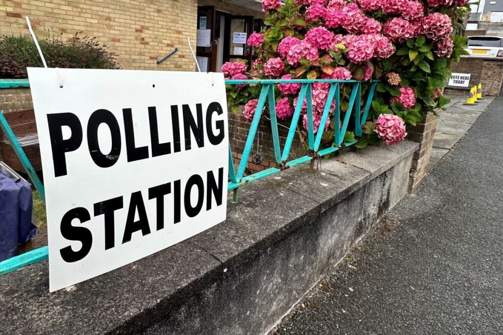 Polling Station sign
