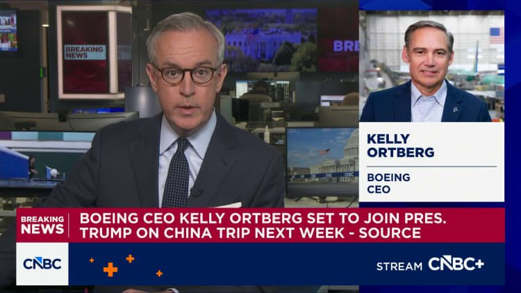 Boeing CEO Kelly Ortberg set to join President Trump on China trip next week, source says