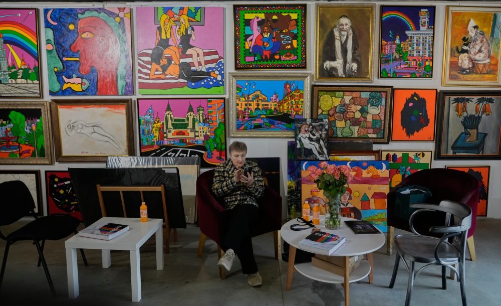 Ukrainians seeking cultural escape from war’s brutality find comfort and resilience at Kyiv art fair