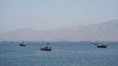 Vessels in the Strait of Hormuz, Musandam, Oman, May 6, 2026. REUTERS/Stringer (REUTERS)