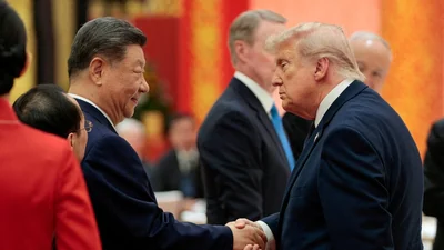 The US president said Xi Jinping was not referring to how the US is rising under his leadership when he said that America was a 'declining nation'. (Reuters)