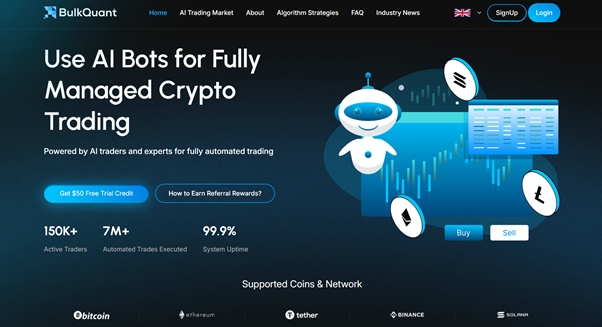 BulkQuant Launches AI Trading Bot for Crypto, Forex, and Stock Markets