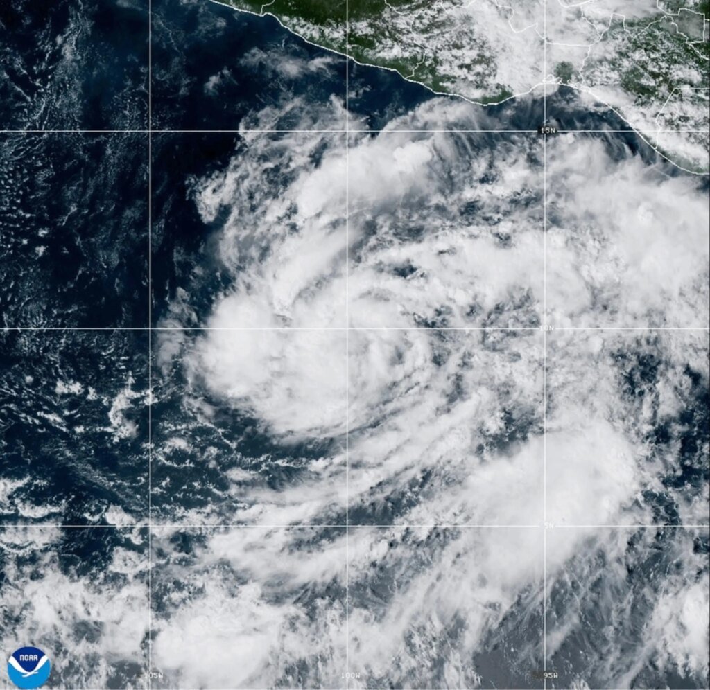 Tropical Storm Vance has formed in the Pacific Ocean