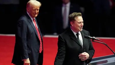 Elon Musk with US President Donald Trump. (AP/File)