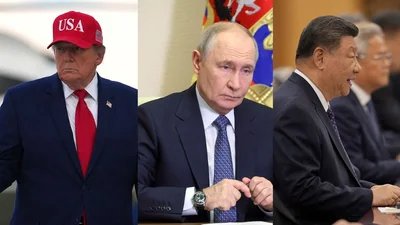 Putin proposes meeting with Trump and Xi to discuss Ukraine war next month. (Getty images via AFP, AFP, Reuters)