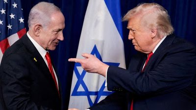 Israeli Prime Minister Benjamin Netanyahu and United States President Donald Trump. (REUTERS/FILE)